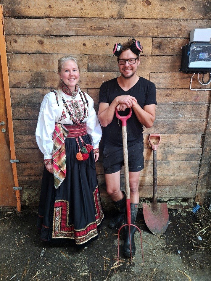Thomas og Camilla på Aursland gård